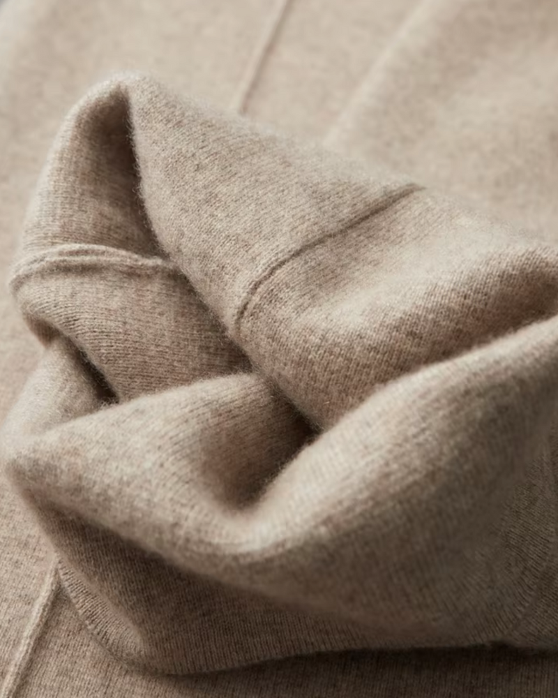 CASHMERE LEISURE STRAIGHT PANTS