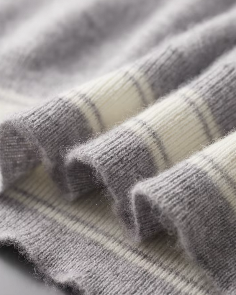 CASHMERE STRIPED SIGNATURE SET