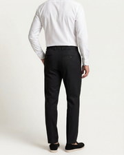 CAPRI STRETCH LINEN TROUSER - BLACK