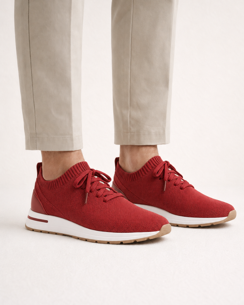 SOLANA MESH SLIP-ON SNEAKER - RED
