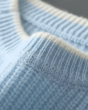 MERINO TWO-TONE CREWNECK