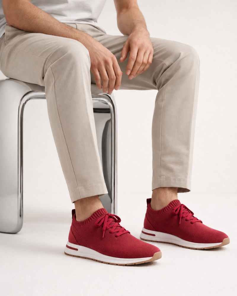 SOLANA MESH SLIP-ON SNEAKER - RED
