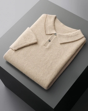 CASHMERE TWO-TONE CLASSIC POLO