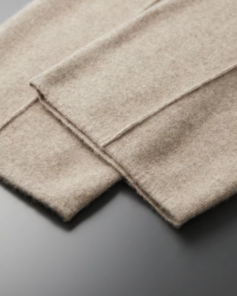 CASHMERE LEISURE STRAIGHT PANTS