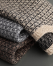 CASHMERE JACQUARD CLASSIC CREWNECK