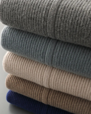 CASHMERE RIBBED CLASSIC CARDIGAN