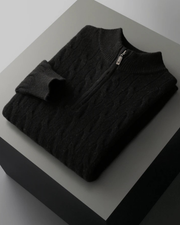 MERINO CABLE HALF ZIP