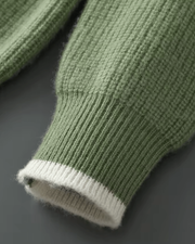 MERINO TWO-TONE CREWNECK