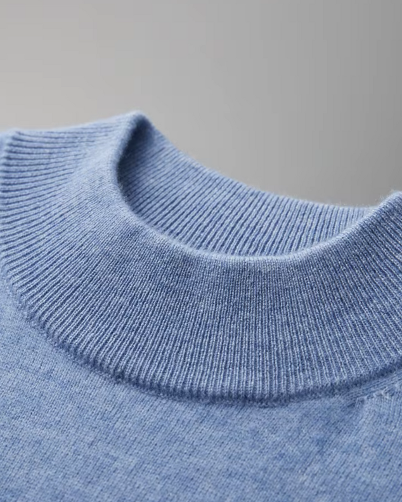 CASHMERE MOCK NECK ESSENTIAL TEE