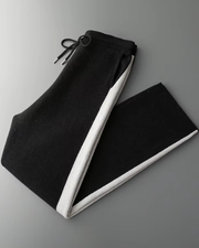 MERINO WIDE STRIPED LEISURE TROUSERS