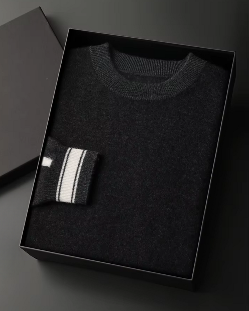 CASHMERE STRIPED SIGNATURE SET