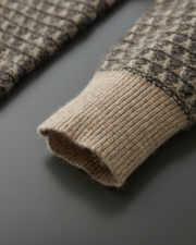 CASHMERE JACQUARD CLASSIC CREWNECK