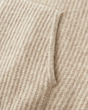MERINO RIBBED ZIP HOODIE