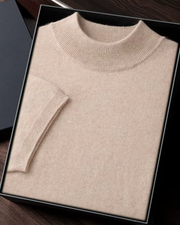 CASHMERE MOCK NECK ESSENTIAL TEE