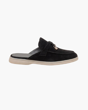SEASIDE SUEDE MULE - BLACK