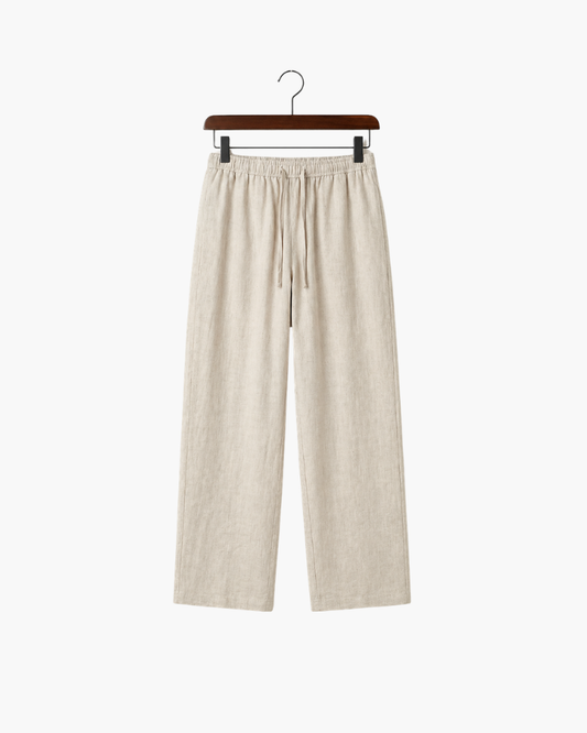 CATANIA LINEN TROUSERS - BEIGE