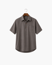 MONZA LINEN POLO - GREY