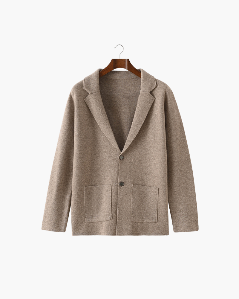 MERINO COLLAR BUTTON JACKET