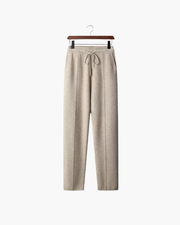 CASHMERE LEISURE STRAIGHT PANTS
