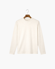 MERCERIZED COTTON LONGSLEEVE - WHITE