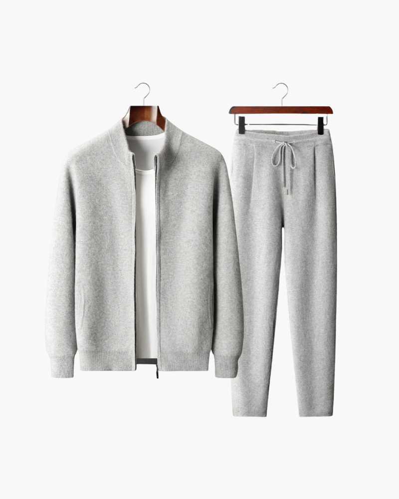 EXTRA FINE CASHMERE ZIP RELAXED SET