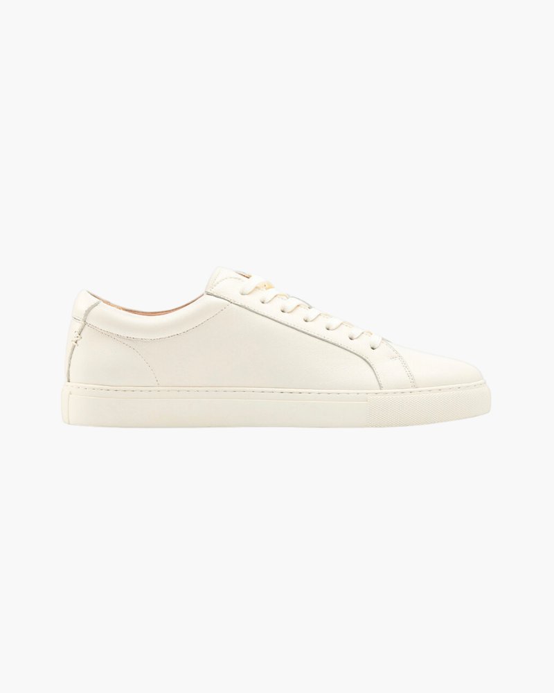 ESSENTIAL LEATHER SNEAKER – IVORY