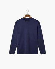 MERCERIZED COTTON LONGSLEEVE - NAVY