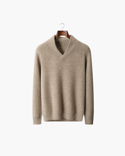 CASHMERE SHAWL COLLAR SWEATER