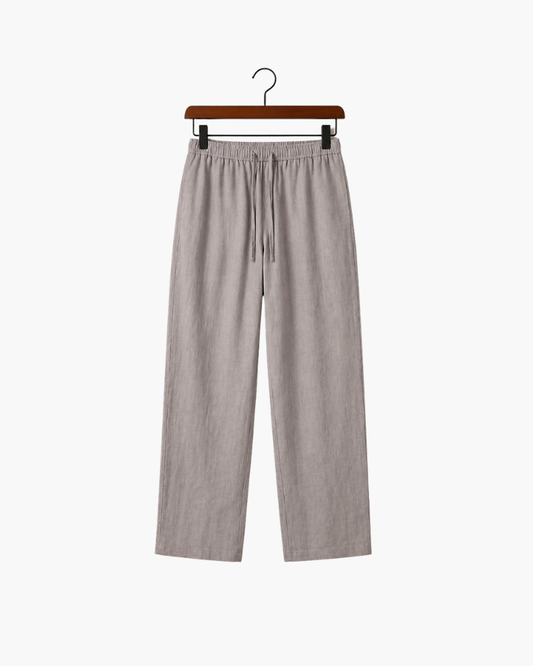 CATANIA LINEN TROUSERS - GREY
