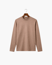 MERCERIZED COTTON LONGSLEEVE - TAUPE