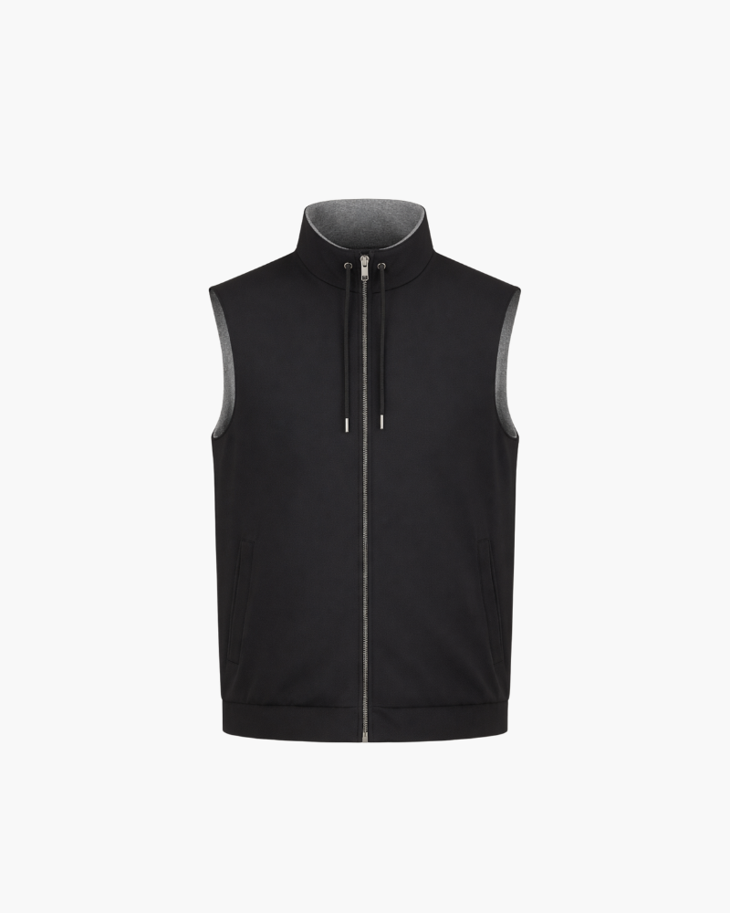 VALERE REVERSIBLE VEST - BLACK