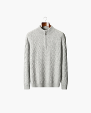 MERINO CABLE HALF ZIP