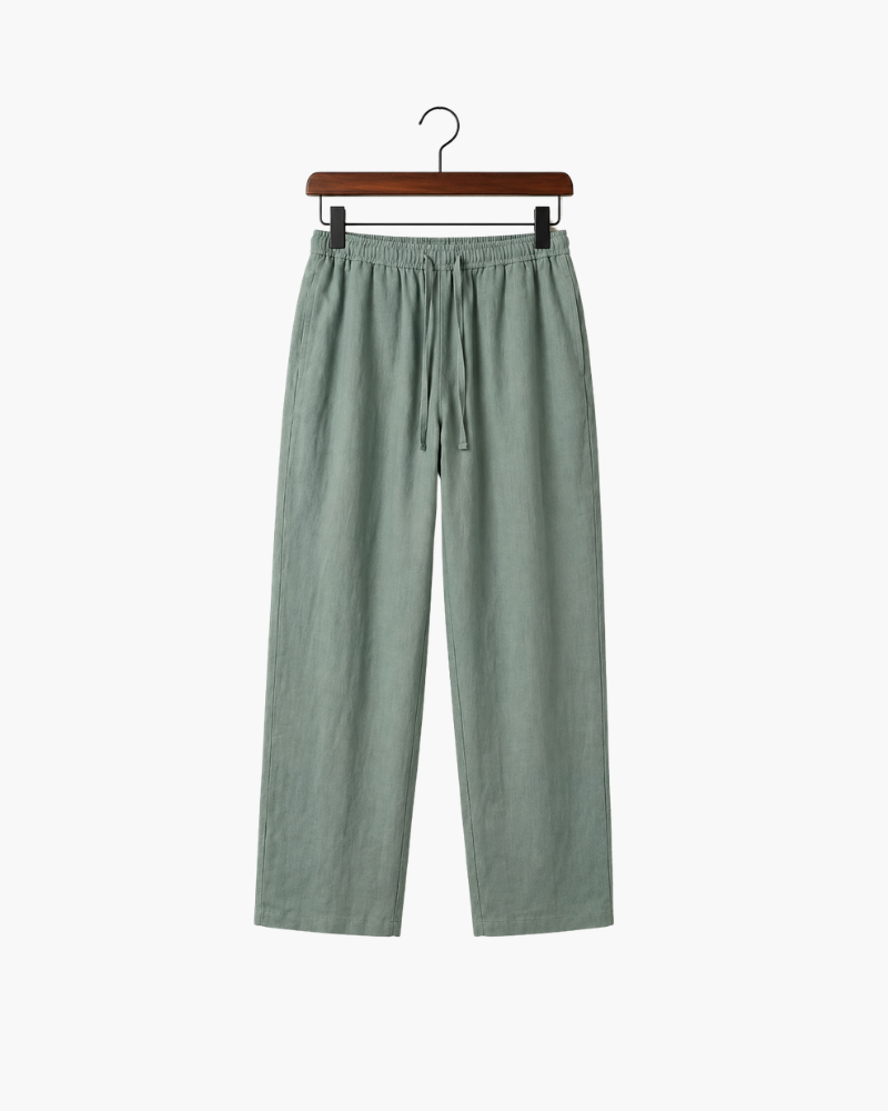 CATANIA LINEN TROUSERS - MINT