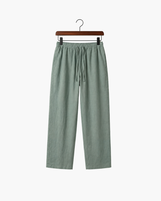CATANIA LINEN TROUSERS - MINT