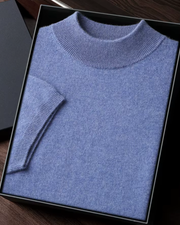 CASHMERE MOCK NECK ESSENTIAL TEE