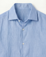 CAPRI LINEN SHIRT - SEA BLUE