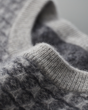 CASHMERE JACQUARD CLASSIC CREWNECK