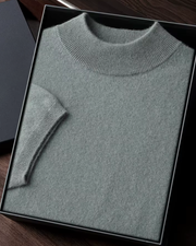 CASHMERE MOCK NECK ESSENTIAL TEE