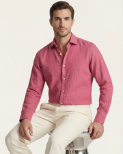 CAPRI LINEN SHIRT - PINK