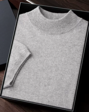CASHMERE MOCK NECK ESSENTIAL TEE