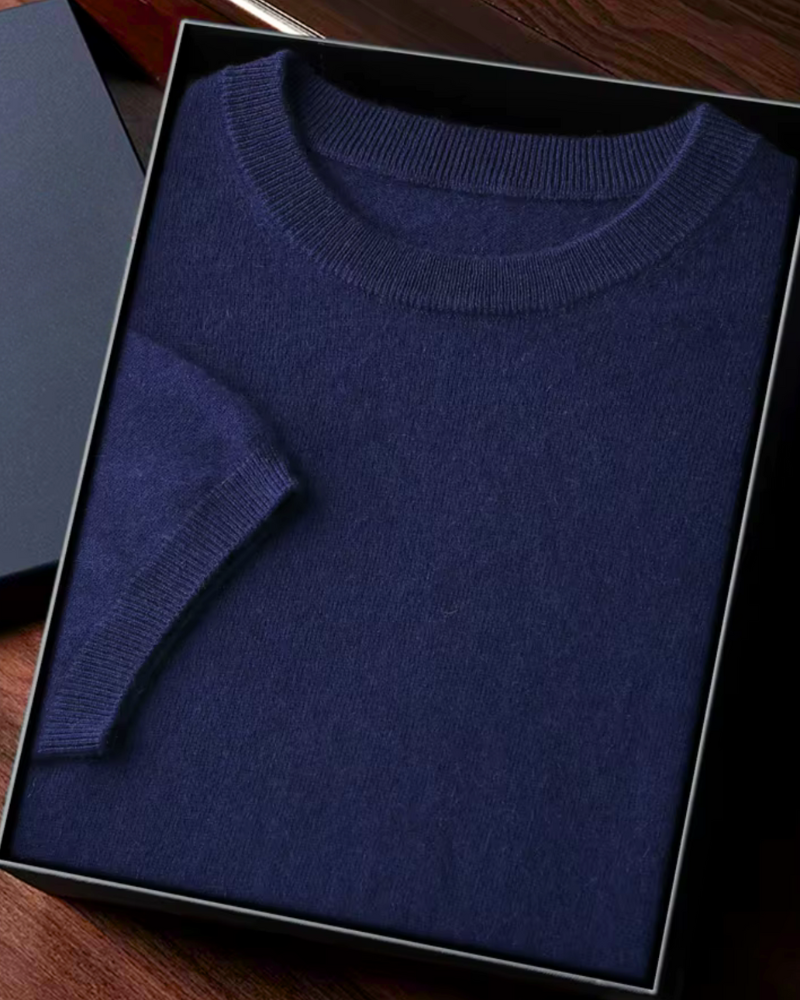 CASHMERE CLASSIC CREW T-SHIRT