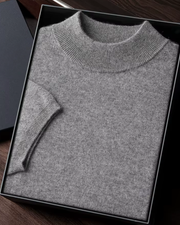 CASHMERE MOCK NECK ESSENTIAL TEE