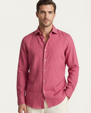 CAPRI LINEN SHIRT - PINK
