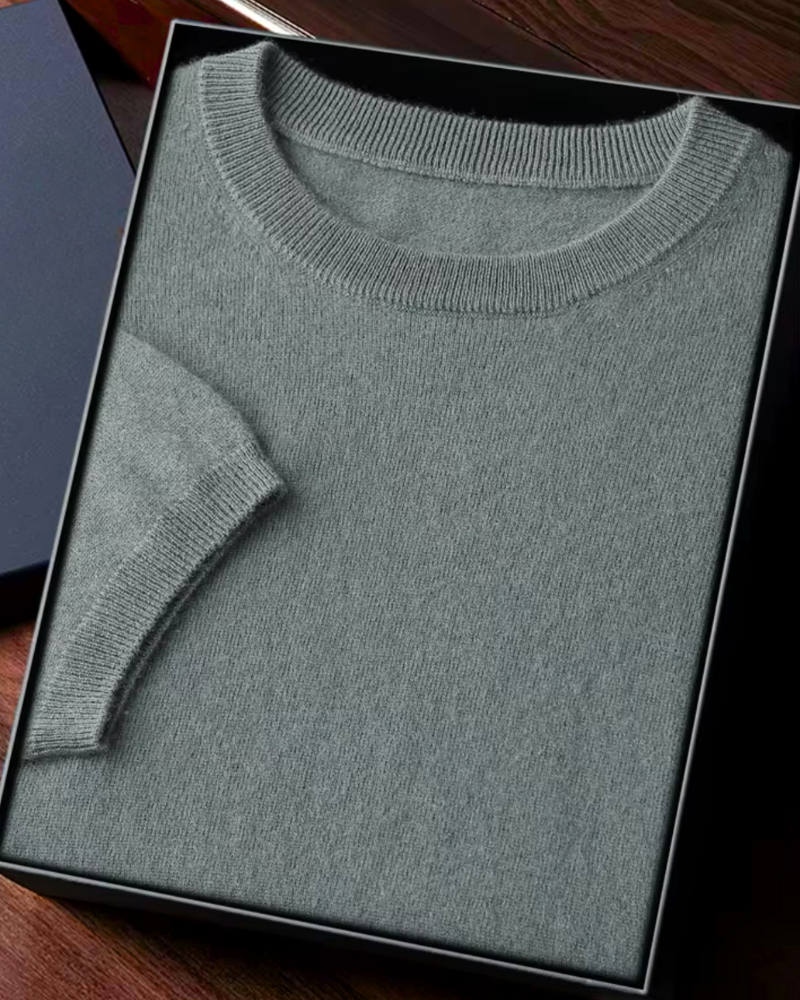 CASHMERE CLASSIC CREW T-SHIRT