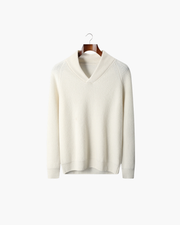 CASHMERE SHAWL COLLAR SWEATER