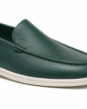 ALVERO LEATHER LOAFER - GREEN