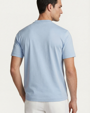 MERCERIZED COTTON TEE - OCEAN BLUE