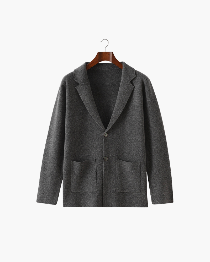 MERINO COLLAR BUTTON JACKET