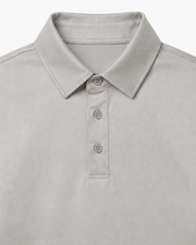 MERCERIZED COTTON POLO - GREY