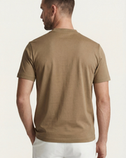 MERCERIZED COTTON TEE - OLIVE